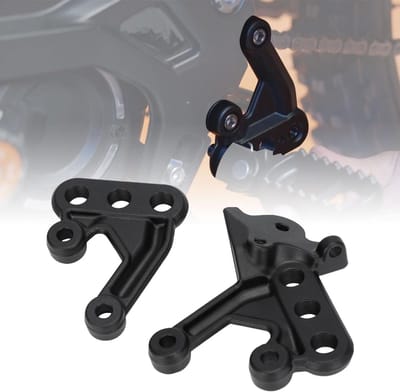 Motor Voetsteunen Beugel - Voetsteunen Kit - Motorrijden Verbeteren - Aluminium Legering Mat - 18.5 x 17.4 x 5 cm
