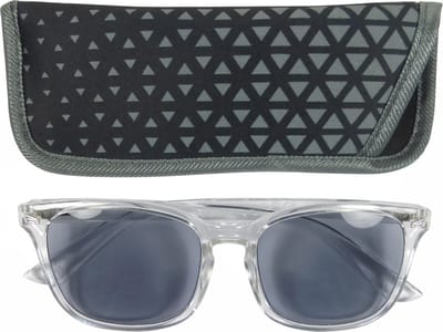 Lilly&June Zonneleesbril Transparant Frame +1 - Met Geometrisch Etui