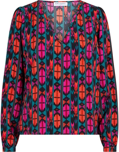 Lofty Manner Blouse Blouse Nancy Pj04 792 Traditional Folk Dames Maat - XS