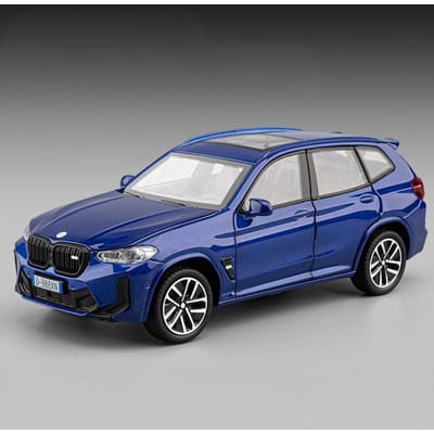1:32 Bmw X3M Suv Legering Metaal Diecast Modelauto Geluid & Licht Pull Back Collectie Hobby Decoratieve Ornamenten Liefhebbers Cadeau