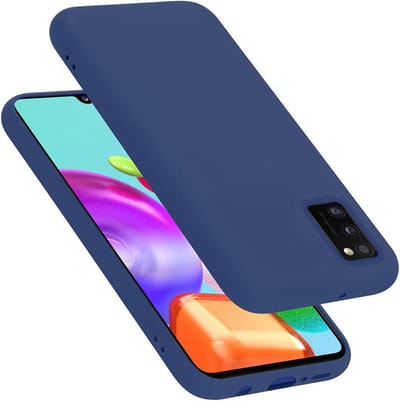 Cadorabo Hoesje geschikt voor Samsung Galaxy A41 in LIQUID BLAUW - Beschermhoes gemaakt van flexibel TPU silicone Case Cover