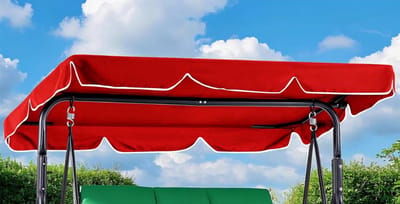 Famanu – Waterdicht dak voor tuinschommel, verstelbare tunnels, beschermt tegen zon en regen