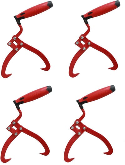 TRUTZHOLM - Handtang voor Hout - Set van 4 - Bosbouwtang - Grijptang - Handhijshaken - Sappie - Houtgrijper - Sleeptang