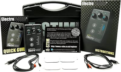 E-Stim ElectroPebble – Dual Channel Electrosex Powerbox – Zwart