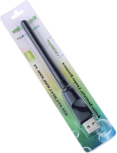 Draadloze Wifi Adapter - Netwerkkaart USB - Internet Verbeteren - 150 Mbps Snelheid - 13.7 cm - Zwart