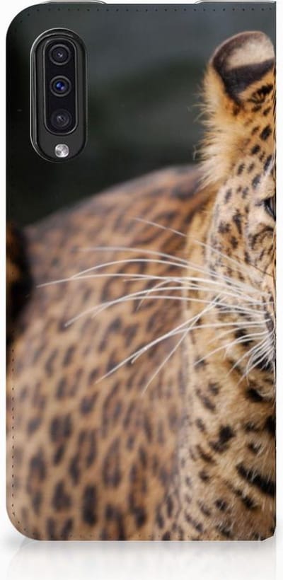 Book Case voor Samsung Galaxy A50 Hoesje maken Luipaard