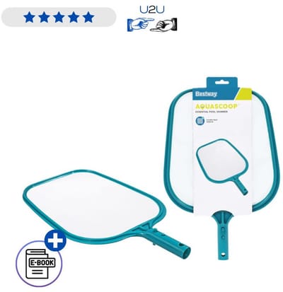 Bestway Zwembad Schepnet Set 58277 - Telescopisch Reinigingsnet Voor Zwembad Bladeren Insecten Vuilverwijdering Mesh Net 29,5x32,5 cm Compatibel Met Steel 30 mm Met Ebook