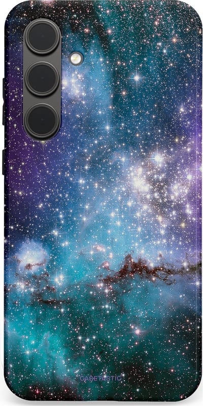 Casetastic Hoesje Geschikt voor Samsung S24 Plus - Stijlvolle Beschermende Duo-layer Case - Nebula nachtdroom