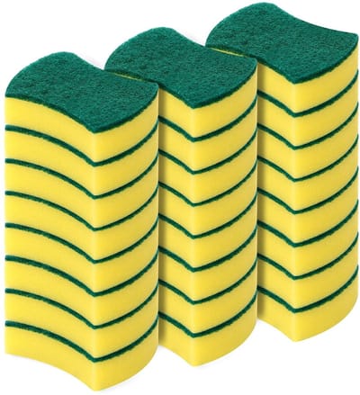 24-pack Eco Non-Scratch voor Schotel, Scrub Sponzen..