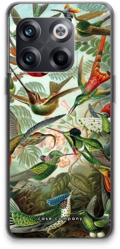 Case Company® - Hoesje geschikt voor OnePlus 10T hoesje - Haeckel Trochilidae - Soft Cover Telefoonhoesje - Bescherming aan alle Kanten en Schermrand