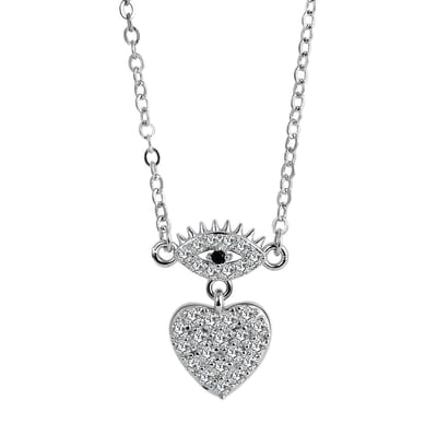 AKZENT Akzent dames ketting met hanger "Nazar" aus 925 Sterlingzilver, gerhodineerd, duurzaam