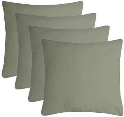 Stof Textile sierkussen Nelson - 4x - groen - 60 x 60 cm - bank kussens - zitkussens - binnen/buiten - polyester