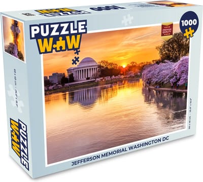 Puzzel Jefferson Memorial Washington DC - Legpuzzel - Puzzel 1000 stukjes volwassenen