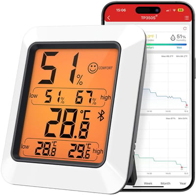ApexArte® Hygrometer - Weerstation Binnen en Buiten - Weerstations - Luchtvochtigheidsmeter