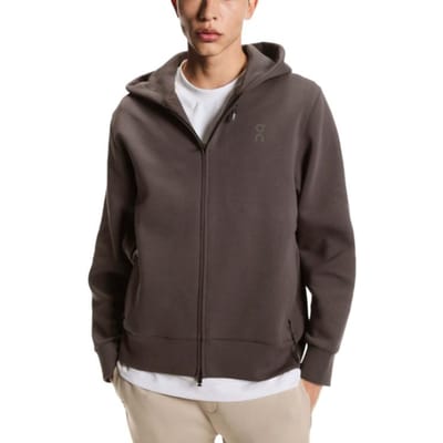 On Focus Tech Hooded Zip Knit Sportjack Heren Jassen 1MF30300569 L gray