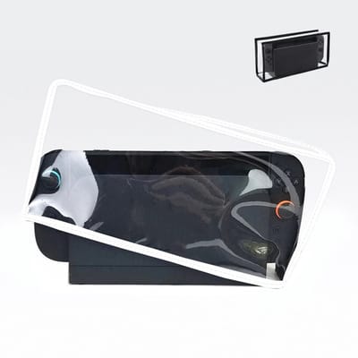 2-delige set Stofbeschermhoes – Beschermhoes – Krasbestendige, waterbestendige en stofbestendige hoes – Stofhoes voor consoledock – Geschikt voor Nintendo Switch en Switch OLED – 28,8 x 14,8 x 6,5 cm