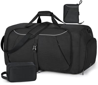 Dailygoods- Reistas 65L - Opvouwbaar - Waterdicht - Sporttas - Weekendtas met Schoenenvak - Ultralicht - Groot