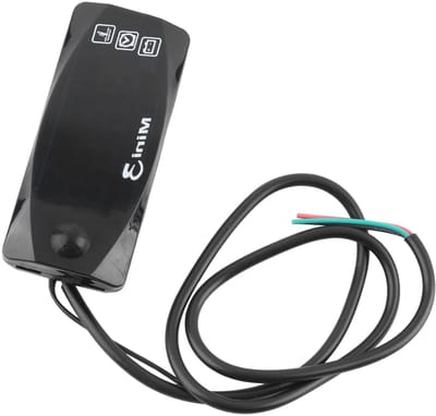 Motorfiets Digitale Tijdklok Thermometerspanningsmeter voor Autoboot Marine (KIMISS6ux4h0w7nk-R)