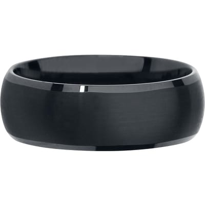 etNox Black Tungsten Unisex Ring - zwart - 56