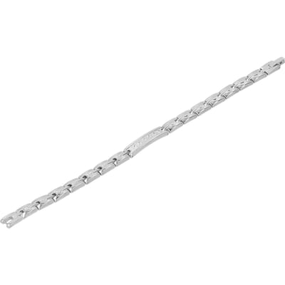 Titanium Staal Magnetische Therapie Armband Pijnverlichting Stijlvolle Magneet Armband voor Vrouwen 0,8 cm white