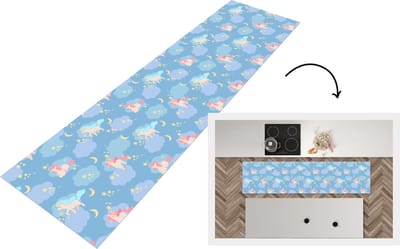 Keukenloper - Loper keuken - Unicorn - Patronen - Sterrenhemel - 200x50 cm - Keukenloper vinyl