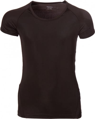 Papillon Dansshirt Raglan Junior Polyester Zwart Maat 128