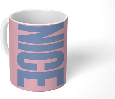 Mok - Koffiemok - Nice - Paars - Roze - Mokken - 350 ML - Beker - Koffiemokken - Theemok - Mok met Tekst