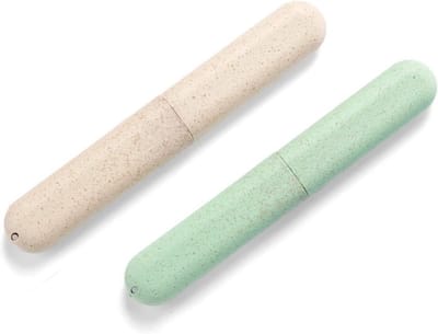 2x Draagbare Tandenborstel Etui Set - Hygiënische Reisbeschermhoes voor Tandenborstels