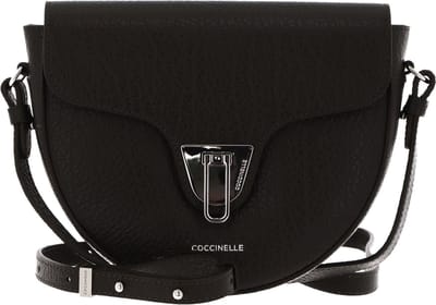 COCCINELLE Leren Schoudertas Beat Elephant Crossover Bag Bark Donkerbruin