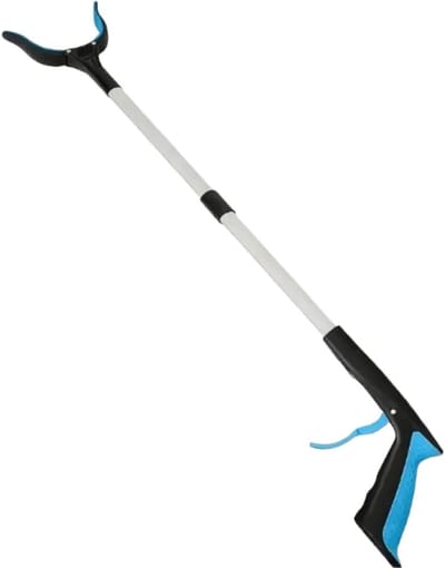 Grijper Afval Grijper - Reacher Tool - Afval Opruimen - Lichtgewicht Aluminium - 83 cm - Blauw