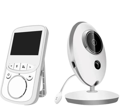 Babyfoon - met Camera - Baby Monitor - Binnencamera - Temperatuurbewaking - 2.4 Inch LCD - 750 mAh - CMOS - IR Audio Video - Intercom - Wit
