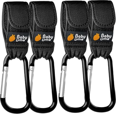 Universele Kinderwagenclips voor Handtassen en Boodschappentassen - Antislip en Verstelbaar - 4 Stuks