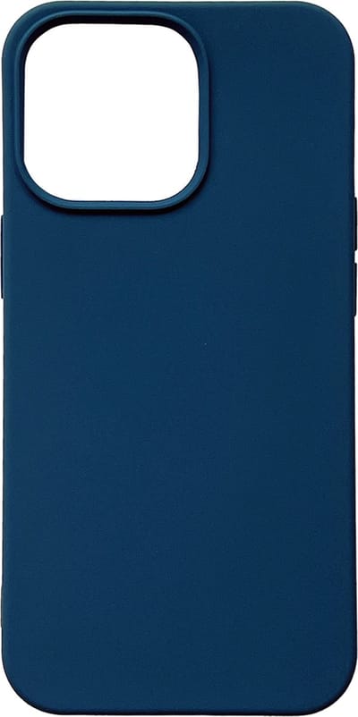Casemania Hoesje Geschikt voor Apple iPhone 13 Pro - Donker Blauw - Extra Stevig Siliconen Back Cover