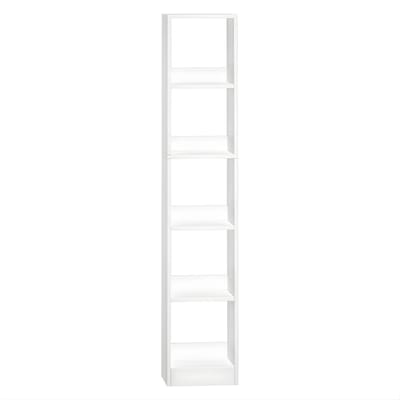 Boekenkast – Voor Woonkamer – Kubus Boekenkast met Open Opbergvakken en Display Planken – Wit