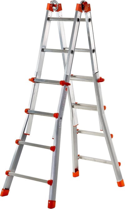 Uittrekbare Telescopische Ladder Middelhoog Aluminium - Veilig en Stevig
