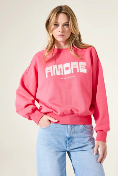Garcia Ladies Sweat Rose Garden Taglia: S | Maglioni a maglia Outlet | Donna | Rosa