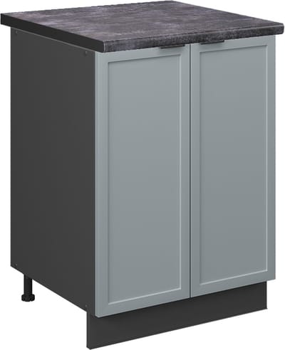 Vicco Fame-Line Keukenonderkast – 60 cm, WB Antraciet Licht blauw-grijs