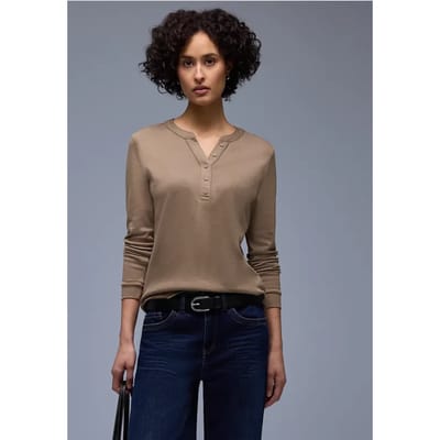 Shirt in effen kleur