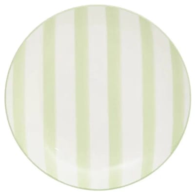 Secret de Gourmet Charlie Plat bord Ø19cm - Set van 6 stuks - Groen/Wit