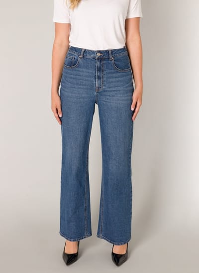 BASE LEVEL Amy Bottoms - Mid Blue - maat W46 / L30