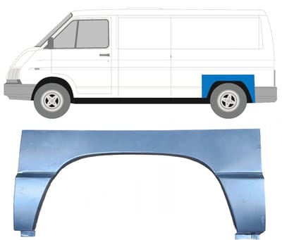 Reparatiepaneel achterspatbord voor Renault Trafic 1980-2001 / Links