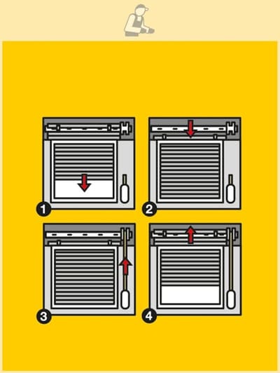 Draaibare schroefdraadhaspel met 5 m lijn en rolluik koordwinder
