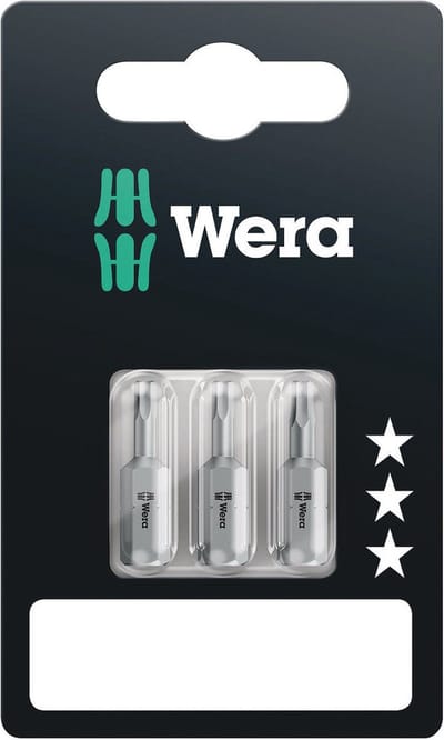Wera 840/1 Z Set SB SiS Inbus-bit 2.0 mm, 2.5 mm, 3 mm Gereedschapsstaal Gelegeerd, Taai D 6.3 3 stuk(s)