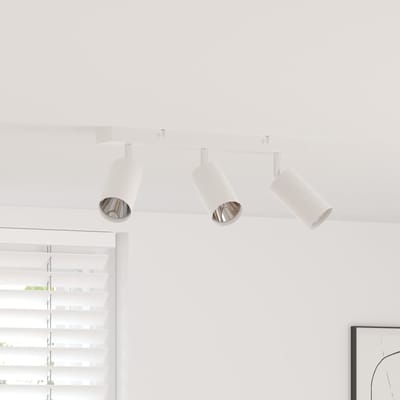 vidaXL Plafondspot met schijnwerpers Wit 38 x 6 x 16 cm Metaal