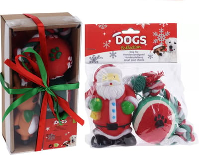 Honden speelgoed - set van 9x st speeltjes - kerstcadeau voor huisdieren