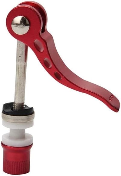 Zadelpen klem - Fiets zadelpen - Zadelhoogte aanpassen - Snelsluiting ontwerp - 6 cm lengte - Rood