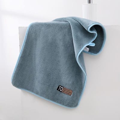 Nieuwe Koraalfluweel Absorberende Handdoek Meerkleurig Huishoudelijk Universeel Handdoekje Gezichtswasdoekje Cadeau 35*75cm gray