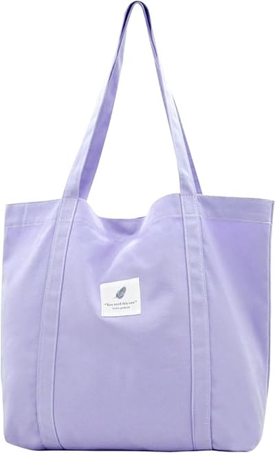 Handtassen, boodschappentassen, stoffen tassen voor dames, tote bags, effen schoudertassen, lichte en grote capaciteit studenten strandtassen