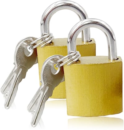 longziming 2x Kleine Hangsloten met Sleutels – Mini Kofferslot voor Bagage, Tas en Lockers