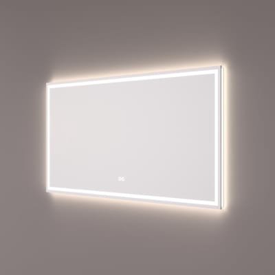 HIPP Design spiegel met Indirecte en Directe LED Baan Rondom - 80 x 70 x 3 cm - met Spiegelverwarming - Touch Dimmer - Kleurenwissel